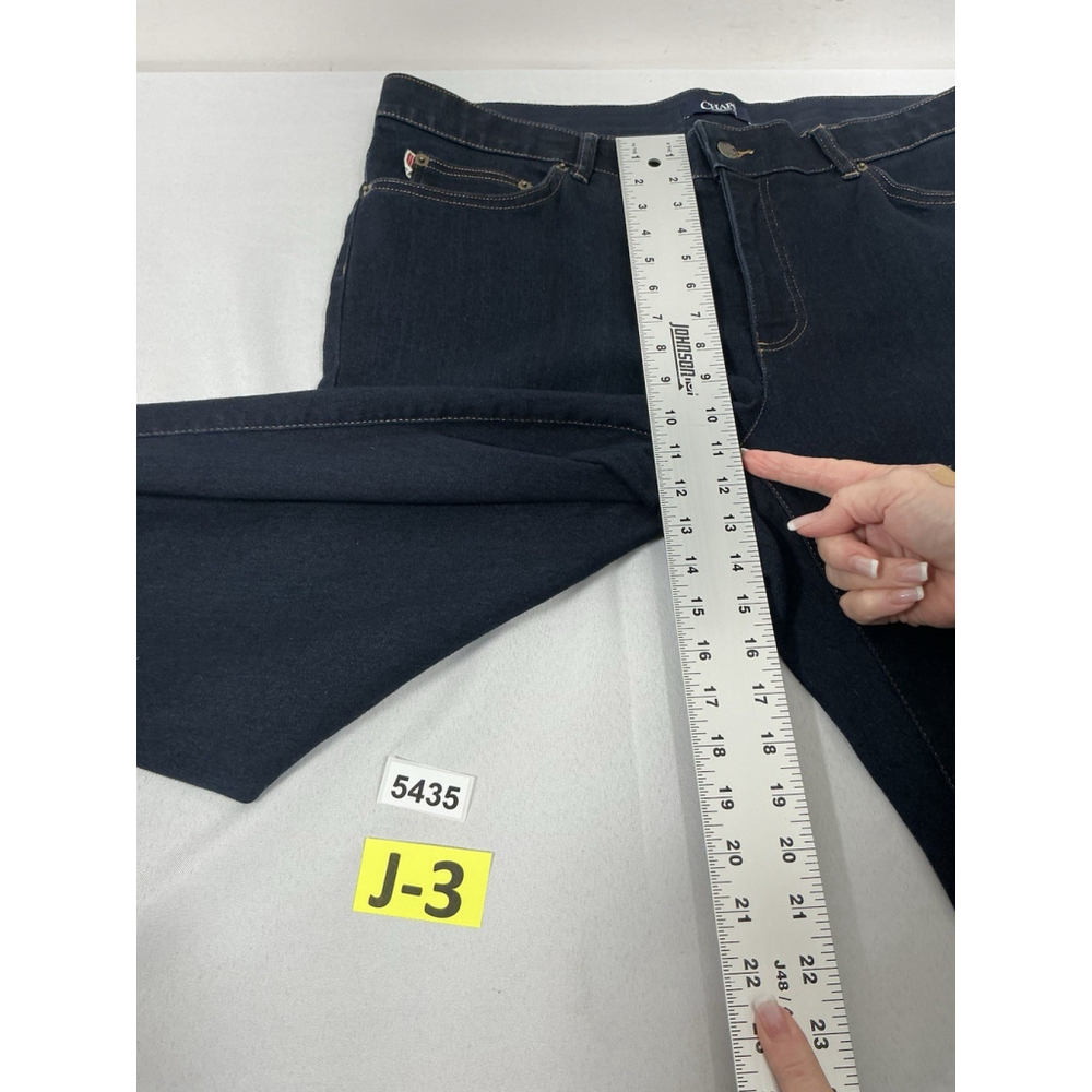 Womans Chaps Blue Denim Stretch Jeans 18W - Picture 7 of 9